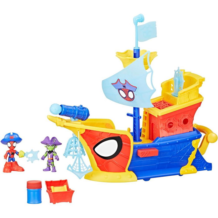 Hasbro Barco Pirata Spidey Water Webs con Burbujas y Telarañas Hasbro Barco Pirata Spidey Water Webs con Burbujas y Telarañas