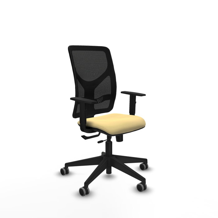PIQUERAS Y CRESPO Silla de oficina Motilla Sincro/Traslack Crema y Negro PIQUERAS Y CRESPO Silla de oficina Motilla Sincro/Traslack Crema y Negro