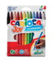 Carioca Estuche de 12 Rotuladores Joy Colores Surtidos, Punta Fina, Superlavable