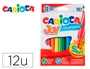Carioca Rotulador Joy Caja de 12 Unidades Colores Surtidos Punta Fina Lavable Sin Gluten