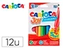 Carioca Rotulador Joy Caja de 12 Unidades Colores Surtidos Punta Fina Lavable Sin Gluten