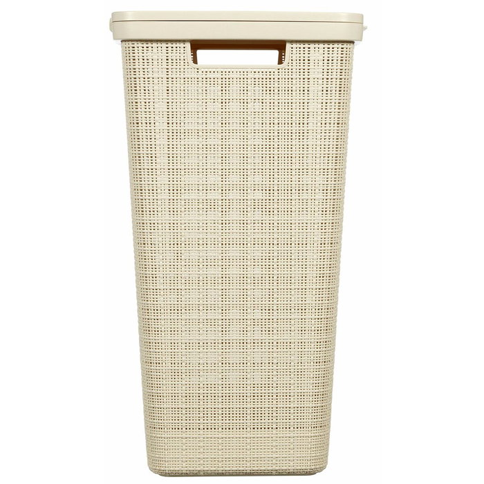 Curver Cofre de lavandería de yute 58 L - Beige