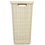 Curver Cofre de lavandería de yute 58 L - Beige
