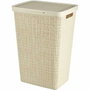 Curver Cofre de lavandería de yute 58 L - Beige
