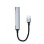 Ewent EW1144 Hub USB 4 Puertos (1x USB 3.2 Gen 1, 3x USB 2.0) Gris, Plata