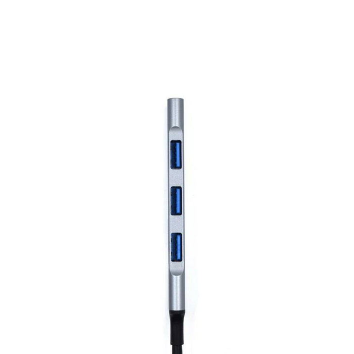 Ewent EW1144 Hub USB 4 Puertos (1x USB 3.2 Gen 1, 3x USB 2.0) Gris, Plata
