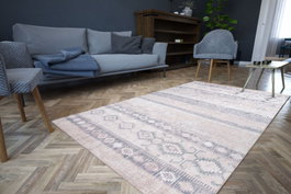 Conceptum Alfombra Soul Chenille Blanco AL 193 150 x 230 cm Suave y Resistente 100% Poliéster