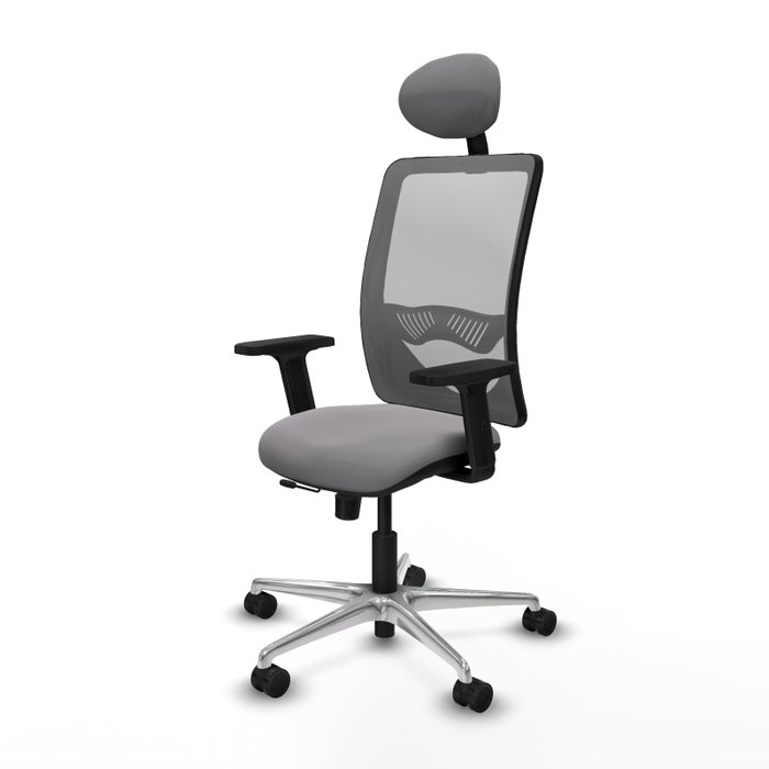 PIQUERAS Y CRESPO Silla de oficina Zulema Gris con mecanismo Sincro/Traslack