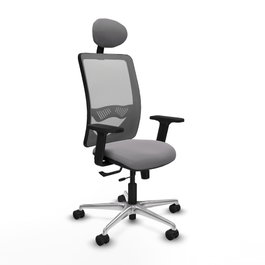 PIQUERAS Y CRESPO Silla de oficina Zulema Gris con mecanismo Sincro/Traslack