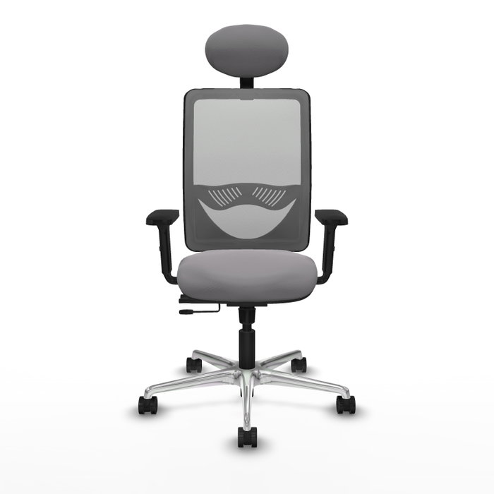 PIQUERAS Y CRESPO Silla de oficina Zulema Gris con mecanismo Sincro/Traslack