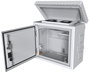Lanview Gabinete CCTV Midi Radius para 4 cámaras Montado en Poste