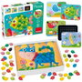 GOULA Mosaico con Pivotes de Colores y Láminas de Animales