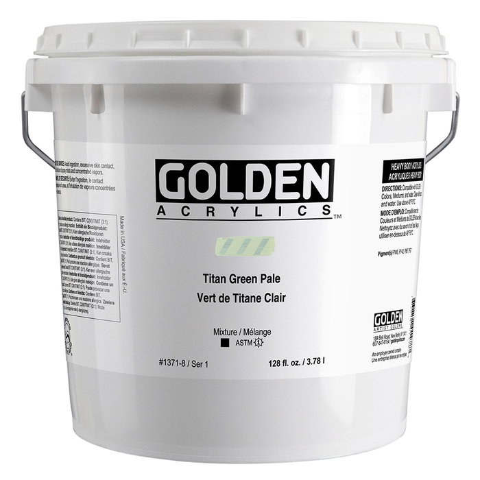 Golden Heavy Body Colores Acrílicos Verde Titánico Claro 3.78 L Golden Heavy Body Colores Acrílicos Verde Titánico Claro 3.78 L