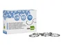 Liderpapel Anilla bisagra niquelada n.4 diámetro 40 mm, caja de 10 unidades