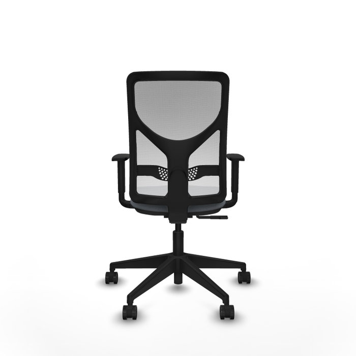 PIQUERAS Y CRESPO Silla de oficina Motilla con mecanismo Sincro, Gris y Blanco