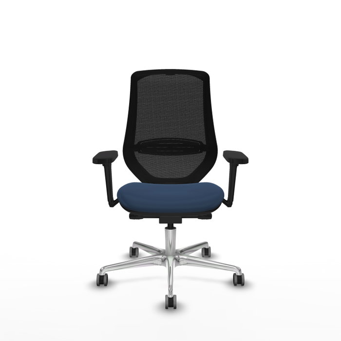 PIQUERAS Y CRESPO Silla de oficina Mardos con mecanismo Sincro/Traslack, Azul marino y Negro PIQUERAS Y CRESPO Silla de oficina Mardos con mecanismo Sincro/Traslack, Azul marino y Negro