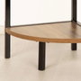 Max Home Estantería Esquina 3 Baldas 24x24x80 cm Hierro y MDF
