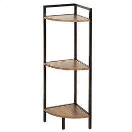 Max Home Estantería Esquina 3 Baldas 24x24x80 cm Hierro y MDF