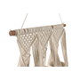 DKD Home Decor Macetero de Algodón y Madera con Macramé