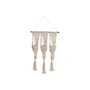 DKD Home Decor Macetero de Algodón y Madera con Macramé