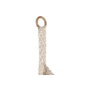 DKD Home Decor Macetero de Algodón y Madera con Macramé