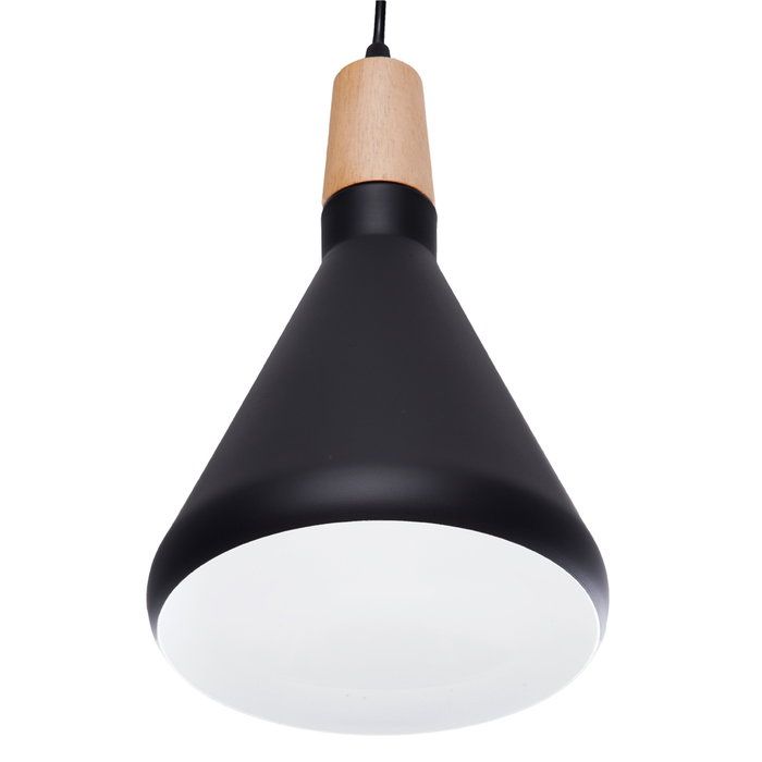SKD Lámpara Colgante Eloise Metal y Madera con Cable Regulable en Altura SKD-P015-B SKD Lámpara Colgante Eloise Metal y Madera con Cable Regulable en Altura SKD-P015-B