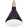 SKD Lámpara Colgante Eloise Metal y Madera con Cable Regulable en Altura SKD-P015-B