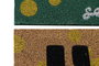 DKD Home Decor Felpudo Básicos Verde Marron Fibra de Coco Goma 40 x 1.5 x 60 cm (2 Unidades)