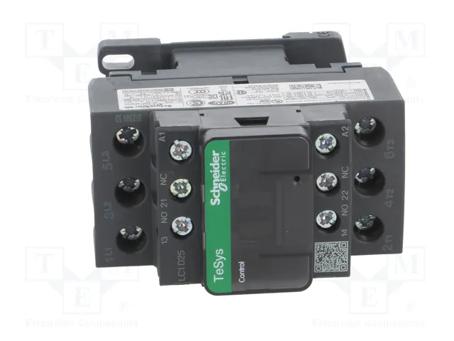 Schneider Electric LC1D25D7 TeSys D Contactor 3-polar 25A 42VAC Schneider Electric LC1D25D7 TeSys D Contactor 3-polar 25A 42VAC