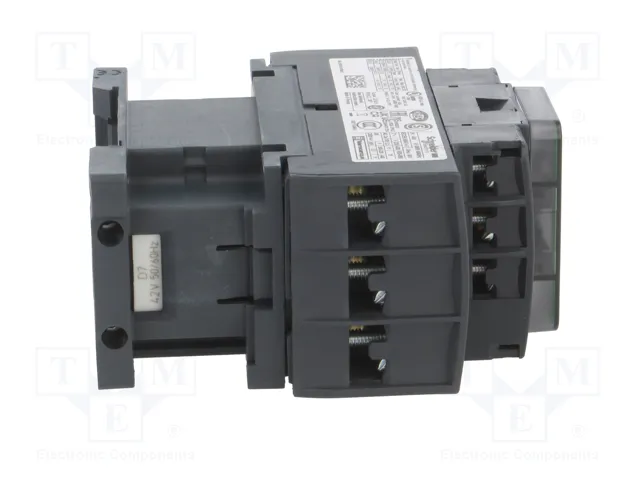 Schneider Electric LC1D25D7 TeSys D Contactor 3-polar 25A 42VAC Schneider Electric LC1D25D7 TeSys D Contactor 3-polar 25A 42VAC