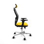 PIQUERAS Y CRESPO Silla de oficina Jorquera Sincro/Traslack Amarillo y Gris