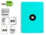 Antartik Cuaderno Espiral A4 Tapa Dura 80 Hojas 90gr Cuadro 4mm Margen Color Menta