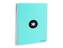 Antartik Cuaderno Espiral A4 Tapa Dura 80 Hojas 90gr Cuadro 4mm Margen Color Menta