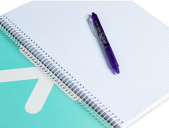 Antartik Cuaderno Espiral A4 Tapa Dura 80 Hojas 90gr Cuadro 4mm Margen Color Menta