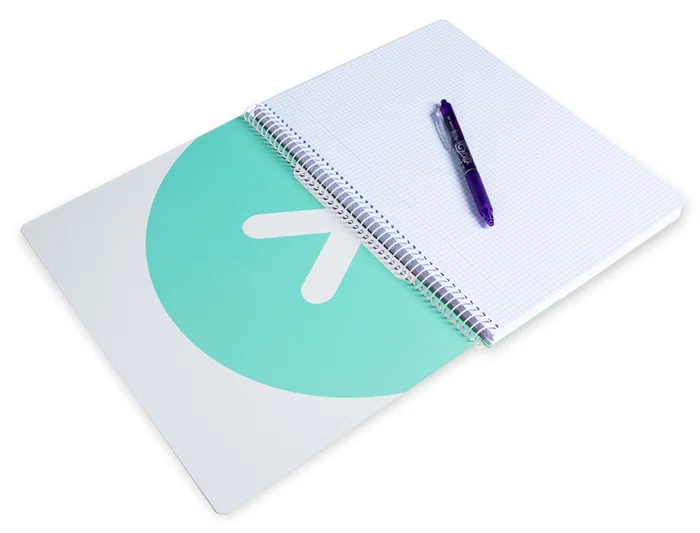 Antartik Cuaderno Espiral A4 Tapa Dura 80 Hojas 90gr Cuadro 4mm Margen Color Menta