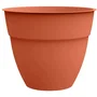 Eda Maceta Osaka Redonda Terracota Naranja, Interior/Exterior, Ø 40 cm, 28.3 L, Dimensiones Ø 41 x 34.3 cm