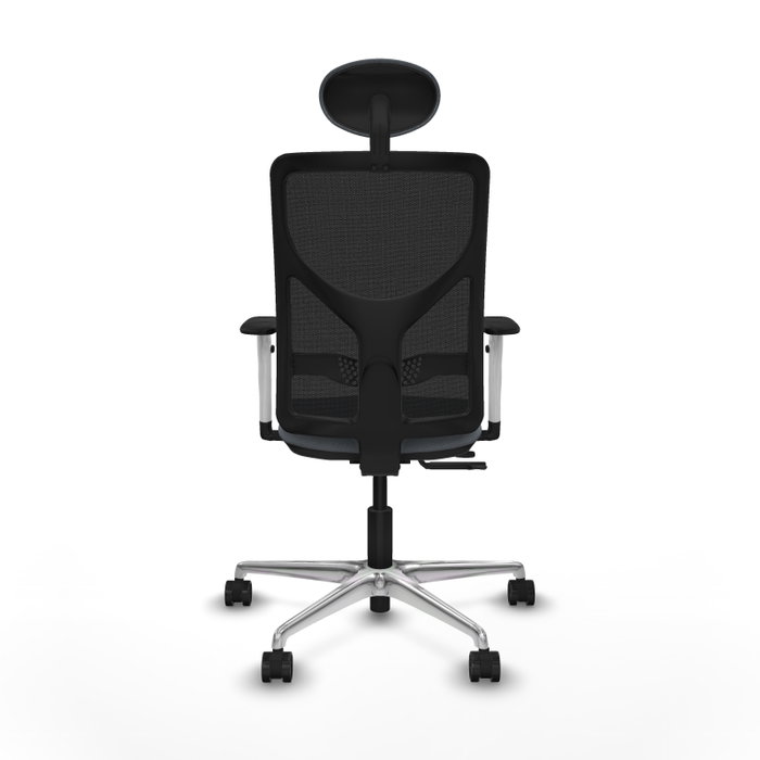 PIQUERAS Y CRESPO Silla de oficina Motilla con mecanismo Sincro/Traslack, Gris y Negro