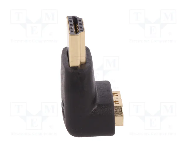 QOLTEC Adaptador HDMI con Conector de 90° Arriba/Abajo