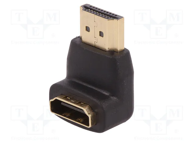 QOLTEC Adaptador HDMI con Conector de 90° Arriba/Abajo