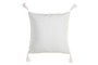 DKD Home Decor Cojín de Poliéster Crudo con Aplicaciones 45x45 cm