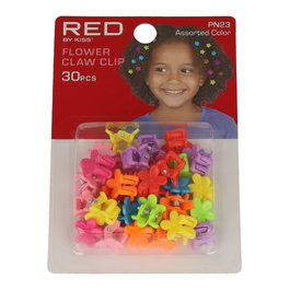 Red Kiss Pinzas Mini Flores Corazón para Niña - Claw Clips para Pelo - 30 Unidades - PN23