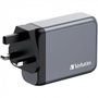 Verbatim GNC-100 Cargador de Pared GaN 100W 4 Puertos (3xUSB-C, 1xUSB-A)