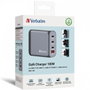 Verbatim GNC-100 Cargador de Pared GaN 100W 4 Puertos (3xUSB-C, 1xUSB-A)