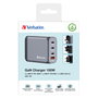 Verbatim GNC-100 Cargador de Pared GaN 100W 4 Puertos (3xUSB-C, 1xUSB-A)