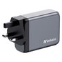 Verbatim GNC-100 Cargador de Pared GaN 100W 4 Puertos (3xUSB-C, 1xUSB-A)