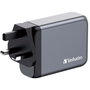 Verbatim GNC-100 Cargador de Pared GaN 100W 4 Puertos (3xUSB-C, 1xUSB-A)