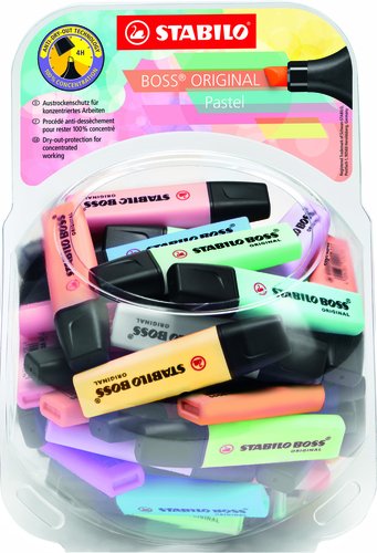 Stabilo Boss 70 Pastel Expositor Bombonera de 60 Unidades Surtidas Stabilo Boss 70 Pastel Expositor Bombonera de 60 Unidades Surtidas