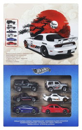 Hot Wheels Silver Series Pack de 6 Vehículos Die-Cast 1/64 Streets of Japan