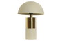 DKD Home Decor Lámpara de sobremesa Seta Crema y Dorado ROID