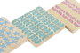 DKD Home Decor Set de 6 Posavasos de Bambú Africa Turquesa 10x10x1 cm